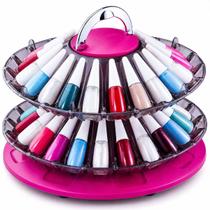 Organizador de Esmalte Giratório Dompel Smaltbell Twist Rosa 3354 Organizador de Esmalte Giratório Dompel Smaltbell Twist Rosa 3354