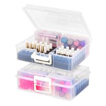 Organizador de esmaltes Cosmetic Train Case IRIS USA, pacote com 2
