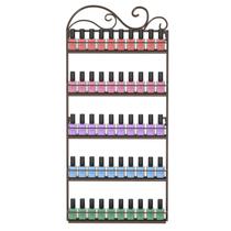 Organizador de esmaltes ERYTLLY Rack montado na parede marrom