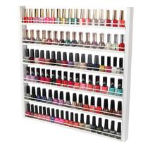 Organizador de esmaltes J JACKCUBE DESIGN White Wood 100 garrafas Organizador de esmaltes J JACKCUBE DESIGN White Wood 100 garrafas