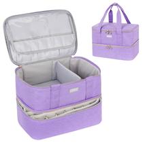 Organizador de esmaltes LEFORZ de dupla camada contém 40 frascos
