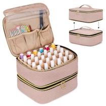 Organizador de esmaltes LUXJA destacável de 2 camadas e 60 garrafas