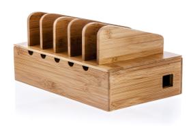 Organizador de Estação de Carregamento de Bambu Prosumer's Choice