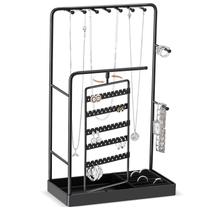 Organizador de estandes de joias Lolalet Room Dorm Decor Preto