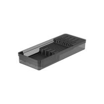 Organizador De Facas Clear Preto Fechado Organizador De Facas Clear Preto Fechado