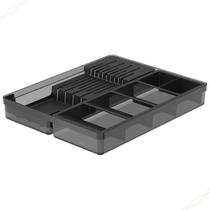 Organizador de Facas e Talheres Para Gavetas Cozinha Clear Ou