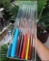 Organizador de facas em acrílico, com 39x12x6 cm