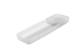 Organizador de Facas Perfect em Plástico Transparente 11,6x35x3,7cm - Coza