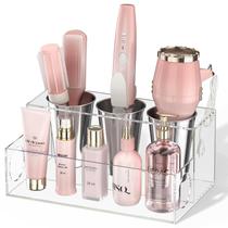 Organizador de ferramentas de cabelo NIUBEE Acrílico transparente para banheiro Organizador de ferramentas de cabelo NIUBEE Acrílico transparente para banheiro