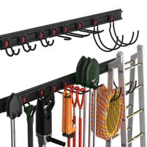 Organizador de ferramentas de garagem, suporte de parede, WORKPRO, 64 polegadas, 4 trilhos Organizador de ferramentas de garagem, suporte de parede, WORKPRO, 64 polegadas, 4 trilhos