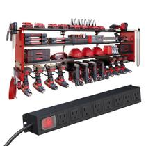 Organizador de Ferramentas Elétricas DIOOSN 135 cm para Parede com 8 Tomadas