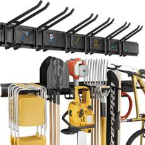 Organizador de Ferramentas para Garagem GRENPRO com Trilhos de 126 cm e 6 Ganchos Organizador de Ferramentas para Garagem GRENPRO com Trilhos de 126 cm e 6 Ganchos