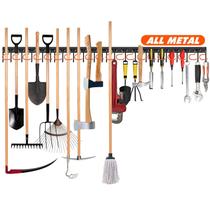 Organizador de ferramentas TVKB 68", suporte de parede totalmente metálico para jardim