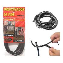 Organizador de Fios 10mm x 1m Preto - Overtime