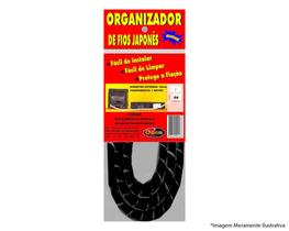 Organizador De Fios 1M Preto 7003 Blister