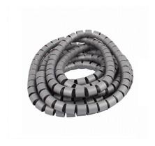 Organizador De Fios Cabos Espiral 1/2 Prata/cinza 5 Mts Organizador De Fios Cabos Espiral 1/2 Prata/cinza 5 Mts