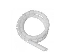 Organizador De Fios Cabos Espiral 1 Polegada Branco 5 Mts