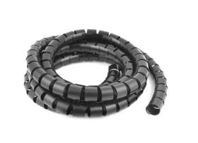 Organizador De Fios Cabos Espiral 3/4 Preto 6 Mts