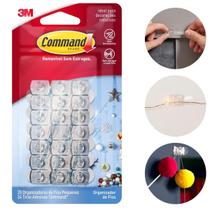 Organizador De Fios Cabos Pequenos Decorações Pendurar 3M Transparente Mini Gancho Adesivo