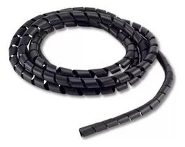 Organizador De Fios E Cabos 10 Metros Espiral 10mm Preto