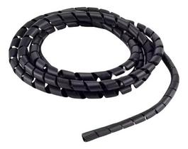 Organizador De Fios E Cabos Espiral 10 Metros 7mm Preto