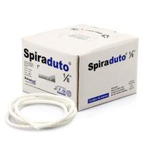 Organizador De Fios E Cabos Spiraduto 1/8 Branco - 10 Mt