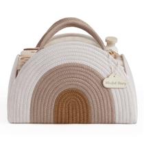 Organizador de Fraldas Blissful Diary - Algodão Earthy Rainbow