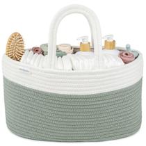 Organizador de Fraldas Comfy Cubs Sage 22x38x20 cm Algodão