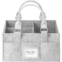 Organizador de fraldas PaoveFor dobrável cinza 30 x 16 x 23 cm Organizador de fraldas PaoveFor dobrável cinza 30 x 16 x 23 cm