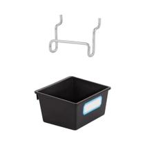 Organizador de Garagem/Oficina com Pegboard, Ganchos e Etiquetas - Conjunto com 1 a 6 Caixas