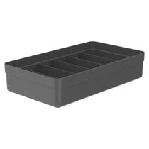 Organizador de Gaveta Colmeia com 6 Divisórias Logic Cinza 35cm - Ou