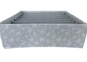 Organizador de Gaveta com 8 Compartimentos - Cinza