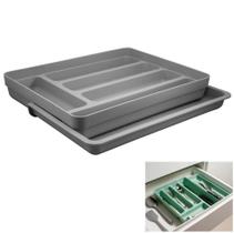 Organizador De Gaveta Divisor Extensível Talheres Multiuso Cozinha Logic - OL 650 Ou Organizador De Gaveta Divisor Extensível Talheres Multiuso Cozinha Logic - OL 650 Ou