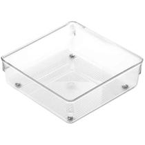 Organizador de Gaveta em Acrílico Com Pé Antiderrapante Utensílios de Cozinha 16,3 x 16,3