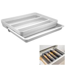 Organizador De Gaveta Extensível Porta Talheres Utensílios Cozinha Logic - OL 750 Ou