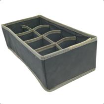 Organizador de Gaveta Guarda Roupa 32x16x10 8 Divisões Cinza Organizador de Gaveta Guarda Roupa 32x16x10 8 Divisões Cinza