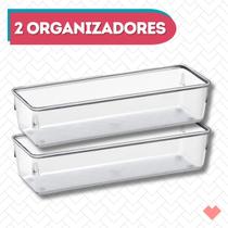 Organizador de Gaveta Modular 5 Porta Maquiagem Talheres 2un