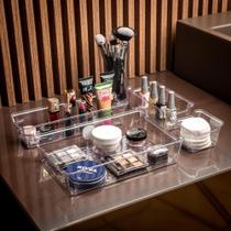 Organizador De Gaveta Transparente Acrilico Caixa 8,5x8,5cm - UZ