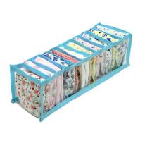Organizador de gavetas 10x34x10 - 123 organizei - transparente e azul Organizador de gavetas 10x34x10 - 123 organizei - transparente e azul