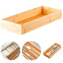 Organizador de Gavetas 38,5cmx15,5cm em Bambu Organização - OU