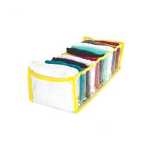 Organizador De Gavetas Amarelo Pp 10X34X10 11 Nichos