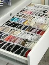 Organizador De Gavetas (calcinhas, Meias, Cuecas) Transp. - Kit 4 Unids