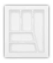 Organizador de gavetas com 5 divisor de talheres - branco Organizador de gavetas com 5 divisor de talheres - branco