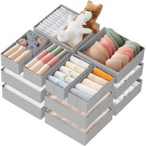 Organizador de gavetas Criusia Clothes, pacote com 21 unidades para bebês, cinza