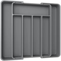 Organizador de gavetas de cozinha Aujen Expansível Utensil Grey