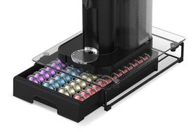 Organizador de gavetas EVERIE Crystal Tempered Glass para Nespresso Vertuo
