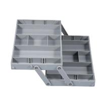 Organizador De Gavetas Expansível E Dobrável De 2 Ou 3 Níveis Com Compartimentos Ajustáveis - Nehc