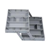 Organizador De Gavetas Expansível E Dobrável De 2 Ou 3 Níveis Com Compartimentos Ajustáveis