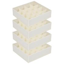 Organizador de gavetas Joyoldelf de 16 células para meias e lingerie, pacote com 4
