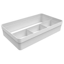 Organizador de Gavetas Logic 4 Divisórias Branco - Ou